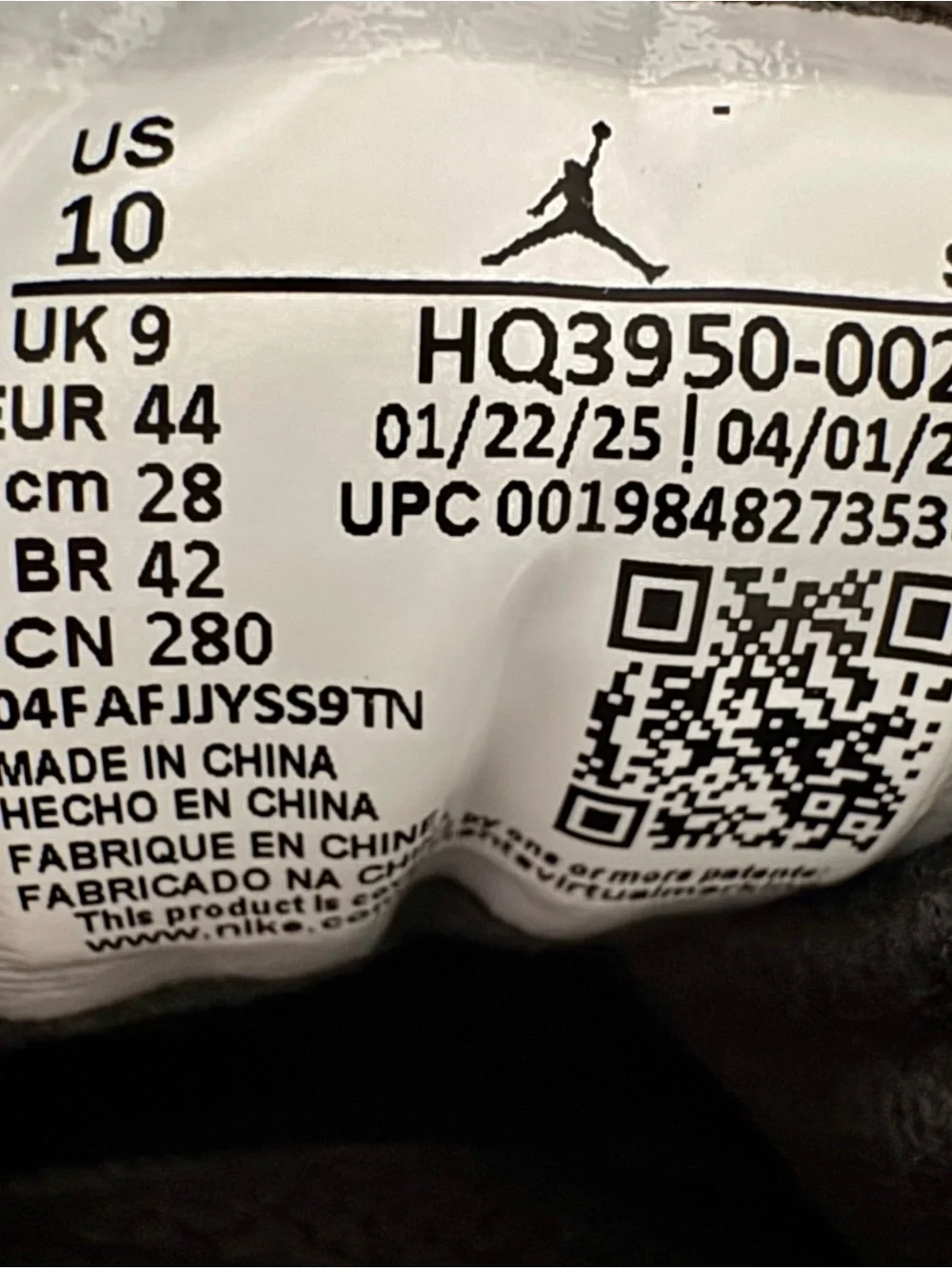 Air Jordan 7 RM “92 MVP” – Black/Wolf Grey Size 10 | Barely Worn | No Box